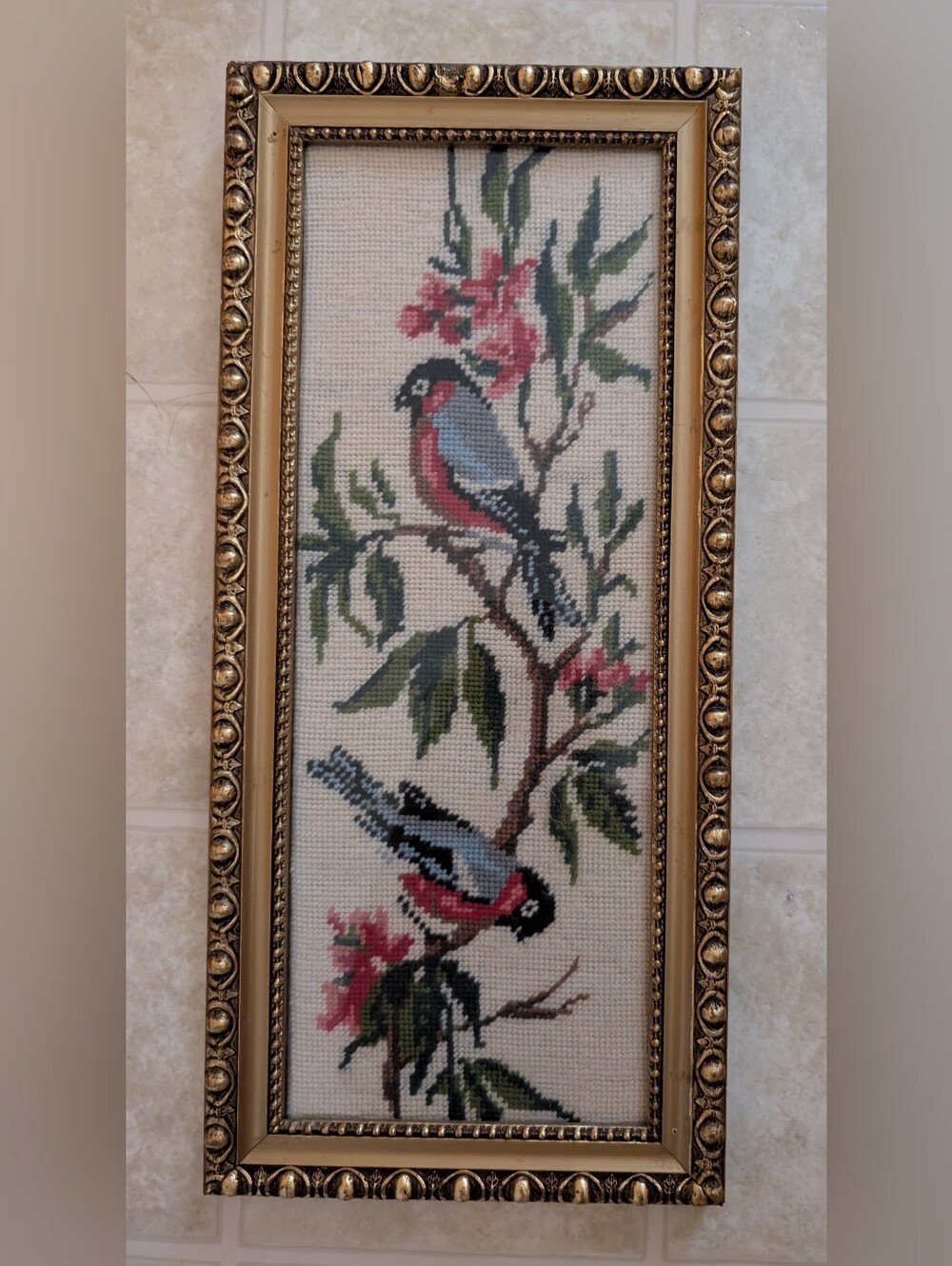 Handmade, Framed Needle Point - Picture 2 of 7